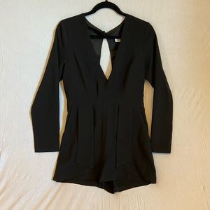 Black long sleeve rhomper